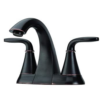 Pfister LF048PDYY Pasadena 2 Handle 4 Inch Centerset Bathroom Faucet in Tuscan Bronze