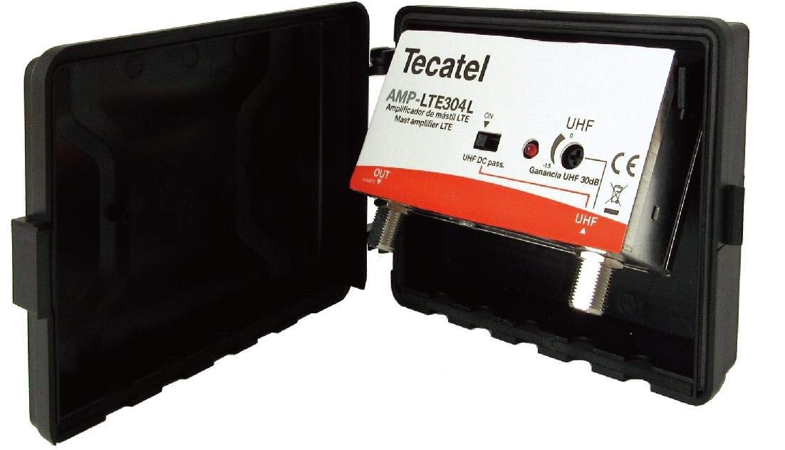 Kit Amplificado Antena TV Compact 5G Ant 501 + Rollo 20M + Amplificador 30dB + Fuente alimentación + Conectores F Y TV.