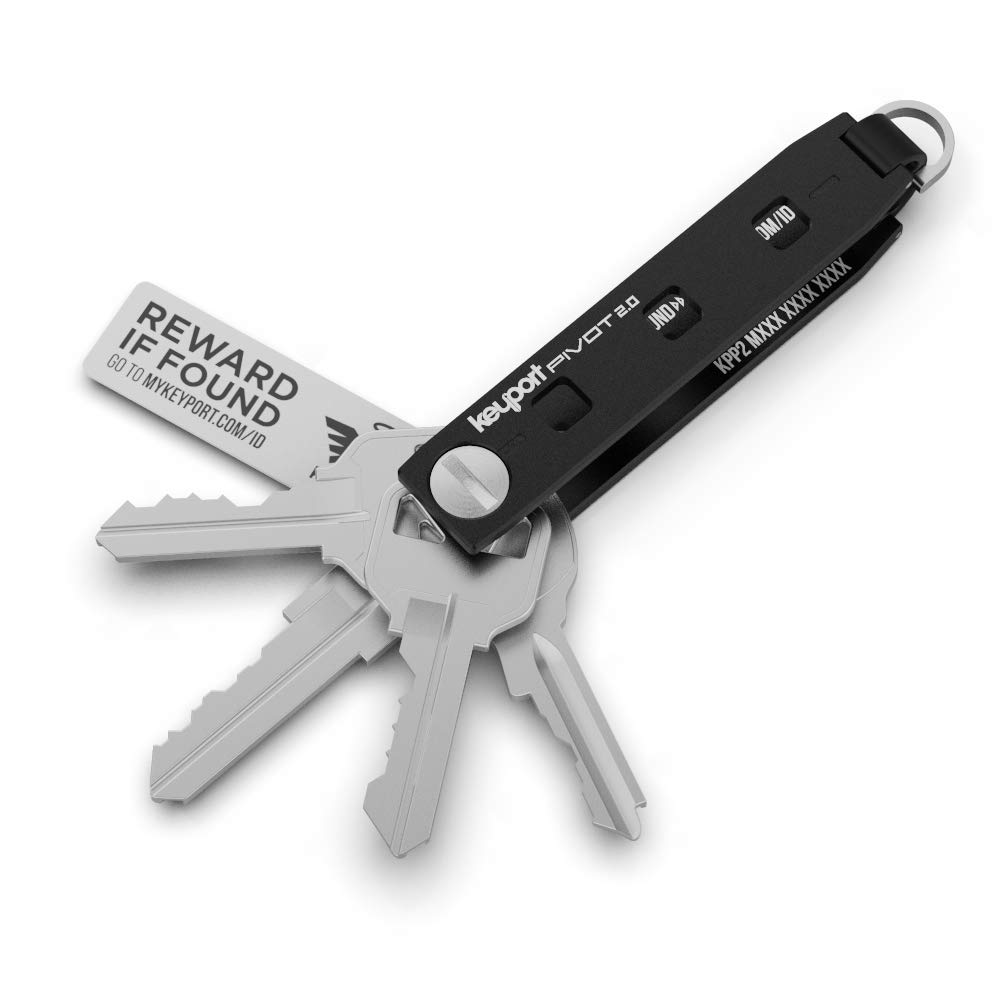 Keyport Pivot 2.0 Key Organizer, Premium Key Organizer Keychain, Clever and Smart Key Holder, Everyday Carry Key Chain and Organizer, Handy Tools & Car Key Holder, Modular Key Case for Men