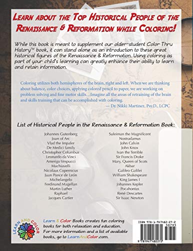 Color Thru History - The People of the Renaissance & Reformation Elementary Supplement (Cth Elementary Supplement) - Image 2