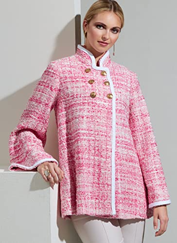 Vogue Patterns V1866F5 Misses Jacket F5 (16-18-20-22-24), Multicoloured, Sizes 16-18-20-22-24