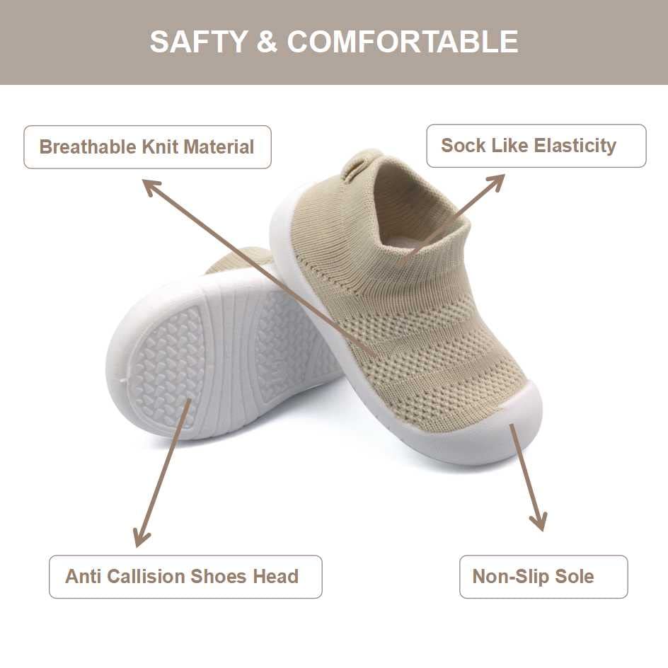 PHIXON Baby Shoes Boy Girl Toddler Shoes Baby Trainers Infant Toddler Boys Girls Shoes Breathable Soft Sole Non Slip Toddler Sneakers Baby First Walking Shoes 6 9 12 18 24 Months