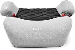 Litet Assento Para Auto Booster 15-36 Kg Isofix Yukon Preto E Cinza - Bb477