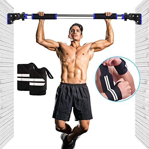 Pull Up Bar Doorway Chin up Bar No Screw Installation with Bonus Wrist
