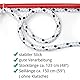 AMKA Kontaktstock mit Seil für Bodenarbeit 120 cm GRÜN Reitstick Bodenarbeit Stock Carrot Stick Horsemanstick für Parelli Arbeit, Natural Horsemanship Karottenstecken Pferdestick