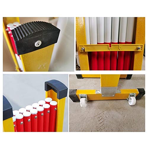 Barrière de Circulation rétractable - Barrière de sécurité métallique Extensible pour Zones de travaux, hôpitaux et garages