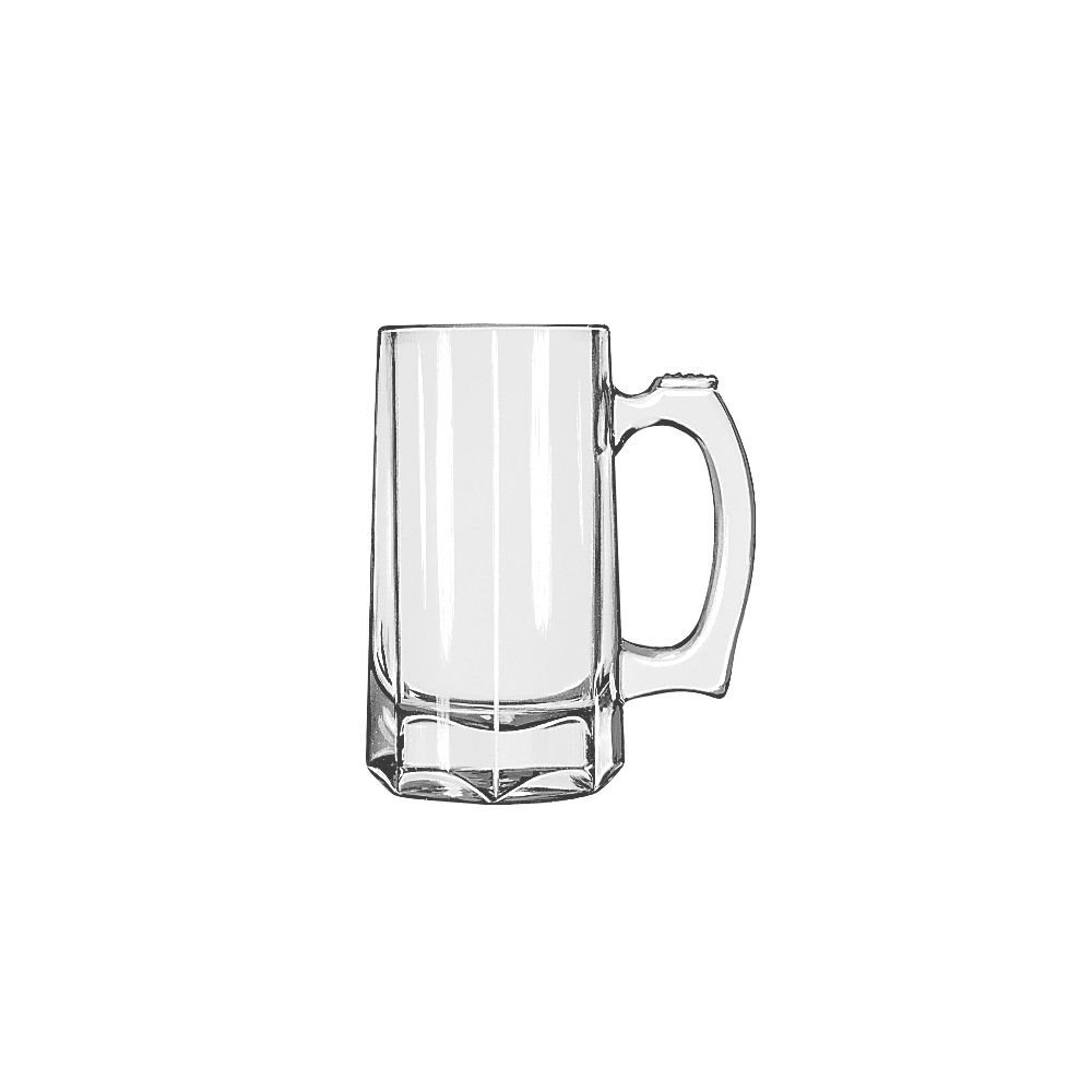 Libbey 5206 Clear 12 Oz. Beer Mug - 12 / CS
