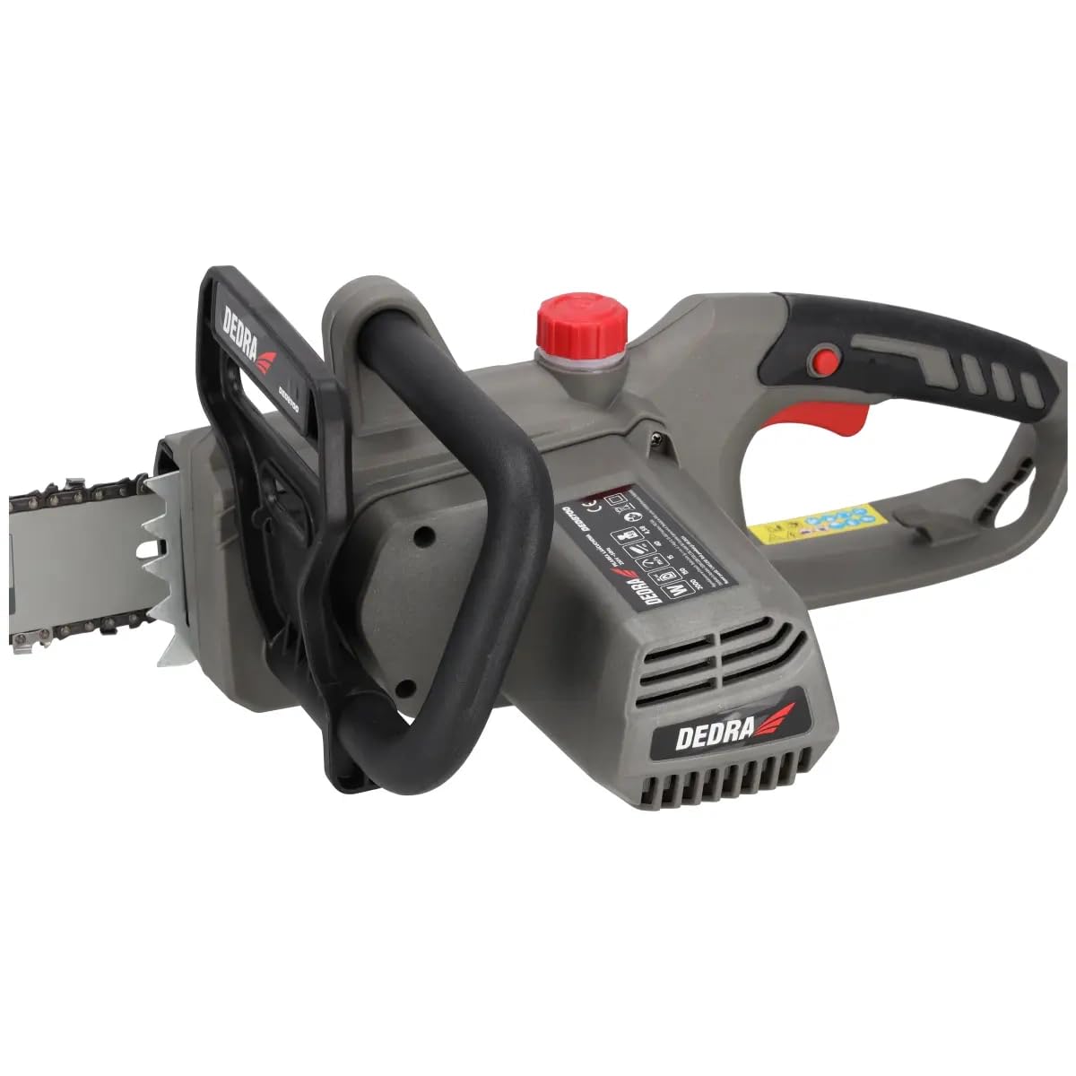 DEDRA DED8700 Tronçonneuse électrique filaire 2000 W pour bois de chauffage, guide-chaîne 40 cm, tronçonneuse de coupe pour élagage, ébranchage et abattage de petits arbres, outil de jardinage