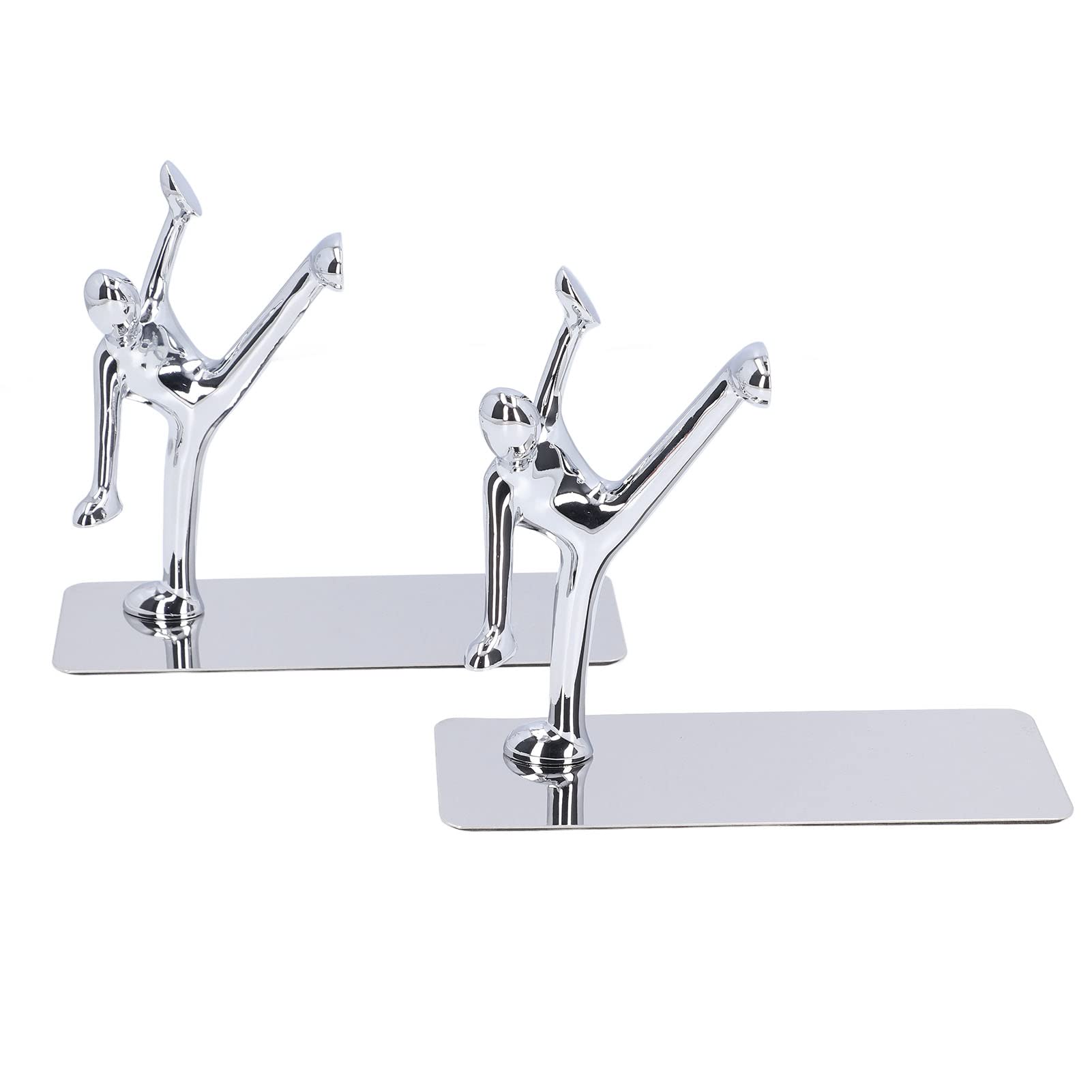 2 Stück Metall-Buchstützen, einzigartiges Männer-Design, einfache, modische dekorative Buchstützen für Zuhause, Büro, Bar, Restaurant