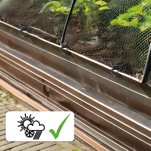 com-four® 60x Pflanzenklemmen klein - Rankhilfen zur Sicherung von Pflanzen - Pflanzenklammern für Planen - Rankkäfige für Tomaten - Rosenklammern - grüne Pflanzenclips (60 Stück - 4x2.5cm)