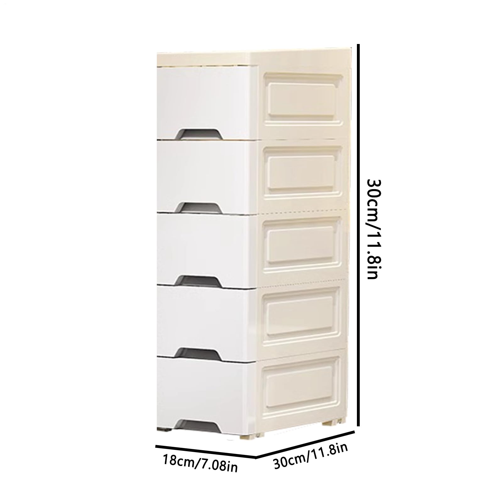 Lückenaufbewahrung – Lückenaufbewahrungsschrank, 14 cm/18 cm | schmaler Küchen-Organizer-Schränke | Badezimmer-Aufbewahrungsschrank mit Rollen, 5-stöckiges Schubladendesign, vertikale