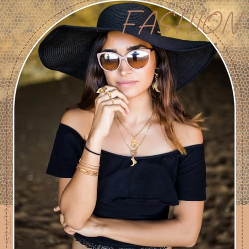 Image of Ecally Bohemian Western Jewelry Turquoise Set Women Country Pendant Long Choker Layered Bracelets Earrings Ring for Women