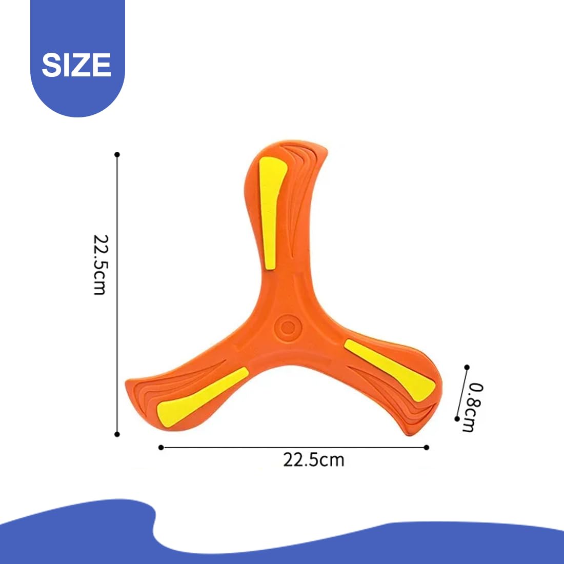 GXGM 5 PezziBoomerang, Boomerang Professionale Bambini, Volo Sicuro, Morbido e Stabile, Giochi all'Aperto per Principianti e Giovani Lanciatori