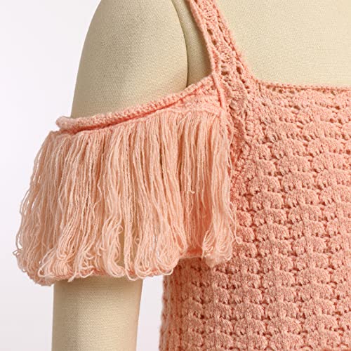 Robe de fête pour enfant confortable et sans manches rose - 3