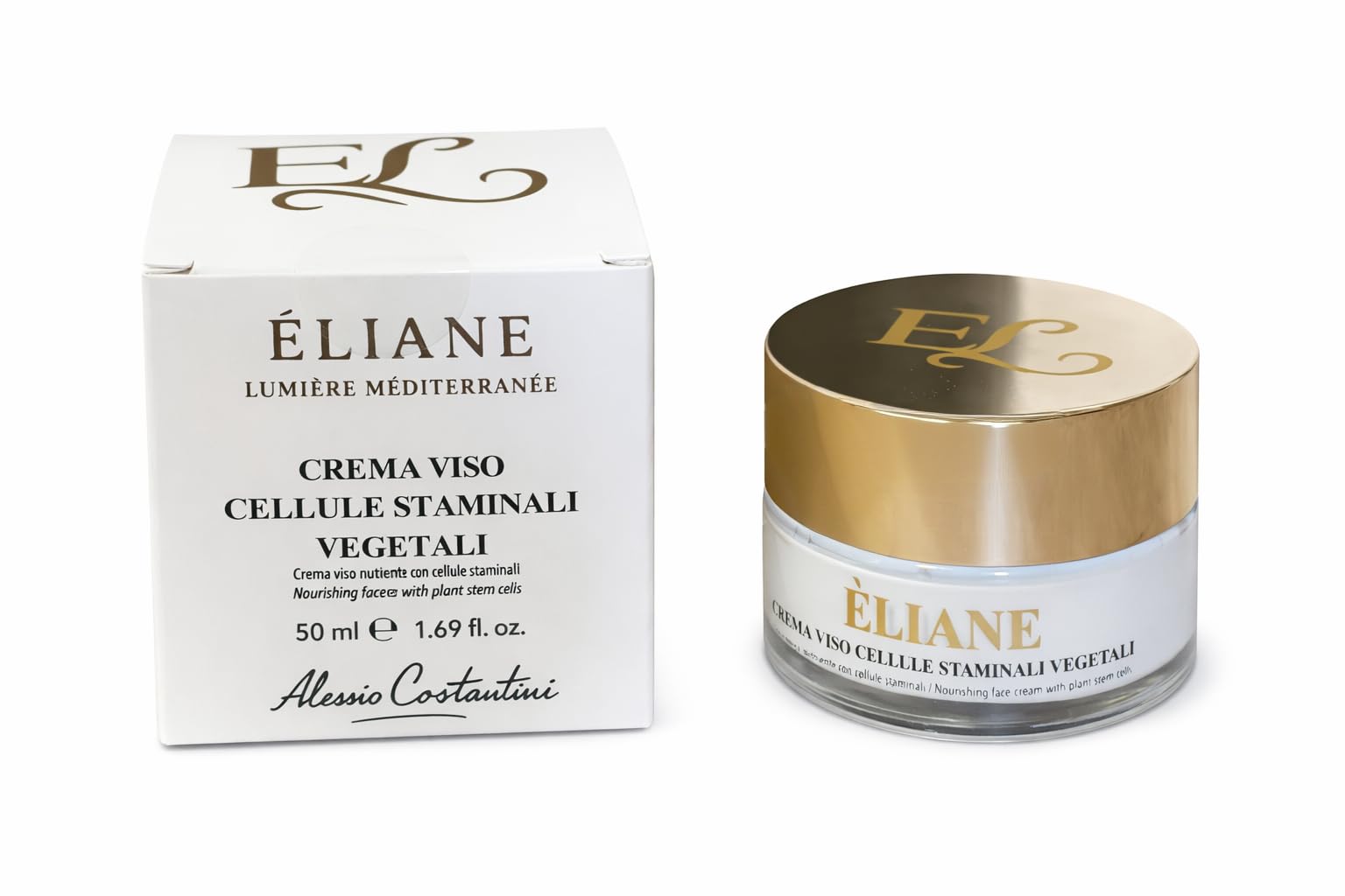 Crema Viso Cellule Staminali d'Uva Éliane: Trattamento Intensivo Anti-Rughe e Rivitalizzante - Texture Setosa con Aloe Vera e Burro di Karité - Effetto Glow Naturale