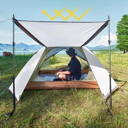 Carpa de camping para 3 personas color caqui miniatura 3