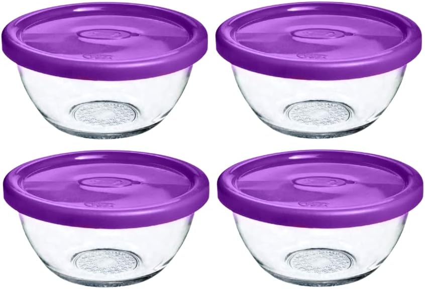 Yera Glass Bowls With Airtight Lid Transparent Containers For Kitchen
