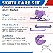 CRS Cross Ice Skate Guards, Soakers and Towel Gift Set. Essential Ice Skating Hard Guard and Soft Skate Blade Cover Accessories for Figure Skating or Hockey (Lunge Lavender, Medium)