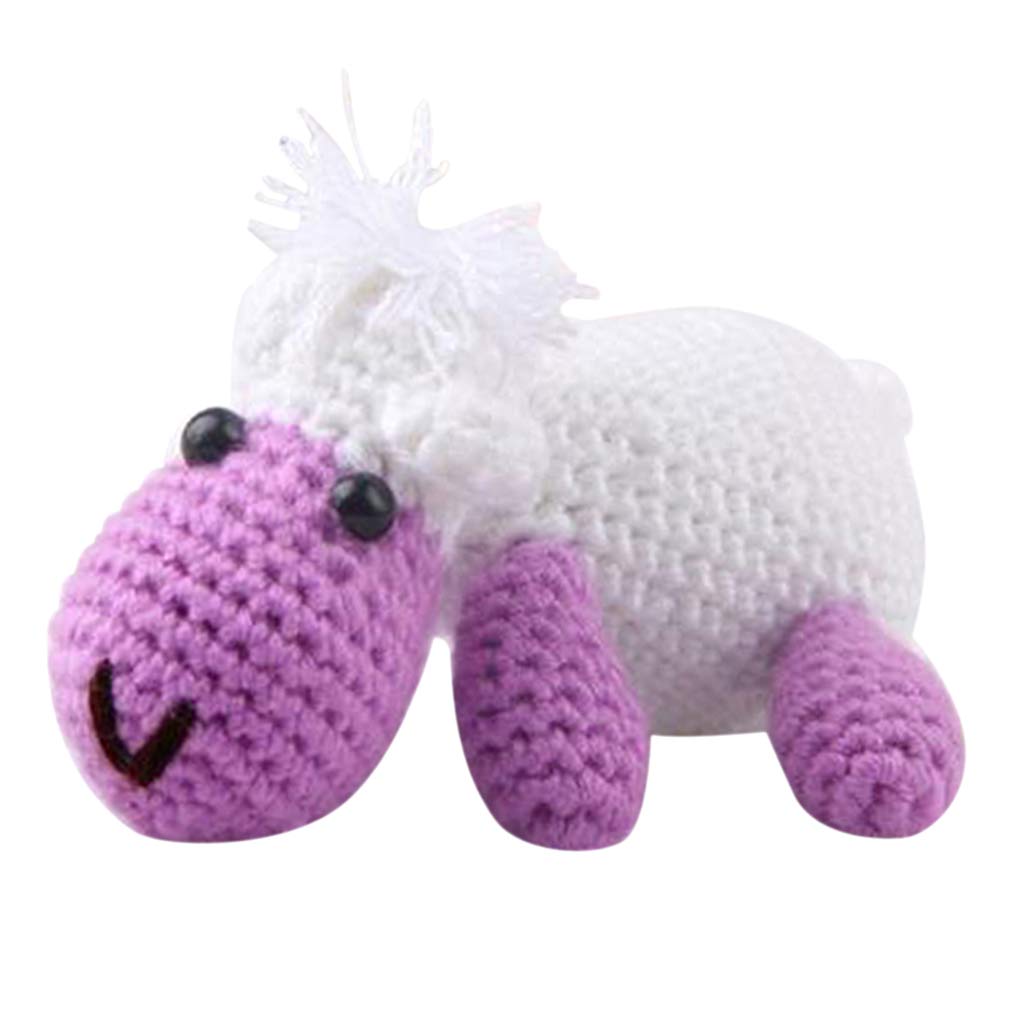 KBOLAE DIY Sheep Doll Crochet Kit for Beginners Hand Knitting Animals Stuffed Toy, Goat Goat