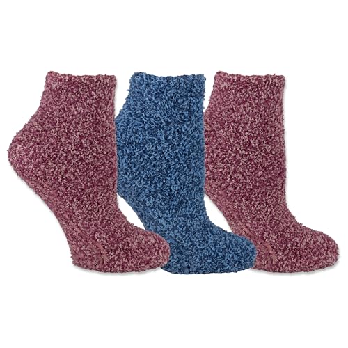 Dr. Scholls Womens Soothing Spa Low Cut Gripper Socks 3 Pack Multi-Colored Shoe Size: 410