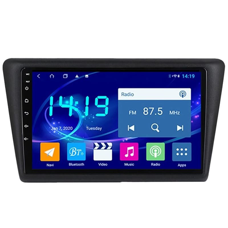YFYANFEI 9 Zoll Android 14 Autoradio Mit GPS Navigator Für Skoda Rapid 2013-2017 Mit Wireless Carplay & Android Auto Unterstützt WiFi/USB/Spiegel Link/Rückfahrkamera,4 Core WiFi 2G+32G
