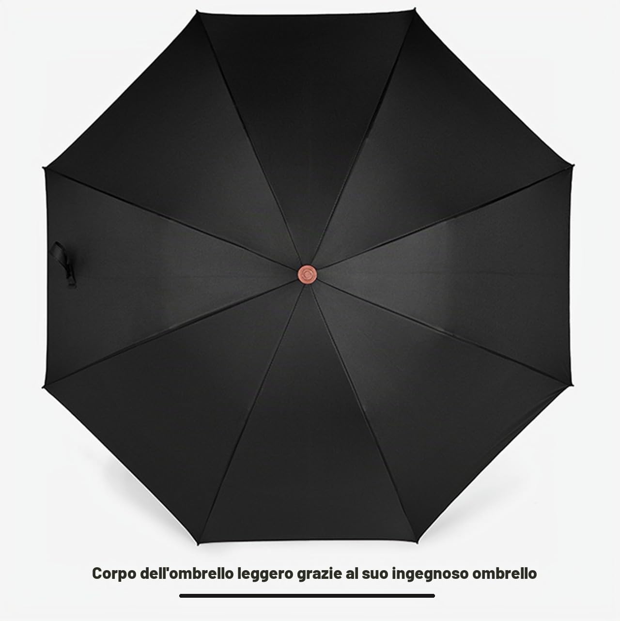 Ombrello Bastone da Passeggio RuiYngKe in Canna 2 in 1 Ombrelli Bastoni passeggio da Donna e Uomo - Regalo per Anziani, Grande Φ105cm Antivento e Antipioggia Ombrello a Bastone