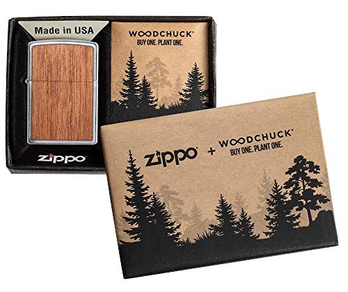 Encendedor Zippo Woodchuck Mahogany de Bolsillo miniatura 6