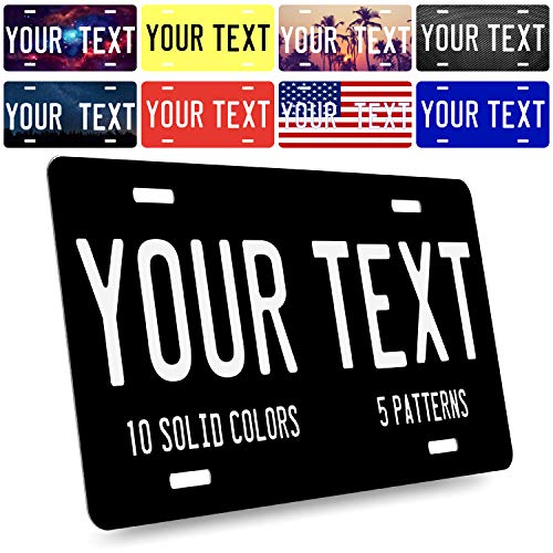 image for United Craft Supplies Custom License Plate for Cars - Your Text Here |