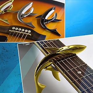 ZXM Guitare Capo Capo métal Capo transpondeur Accessoires de Guitare en Bois électrique réglage Requin créatif (Color… - Les Beatles, Paul McCartney, John Lennon, RIngo Starr, George Harrison ZXM Guitare Capo Capo métal Capo transpondeur Accessoires de Guitare en Bois électrique réglage Requin créatif (Color… – Image 3