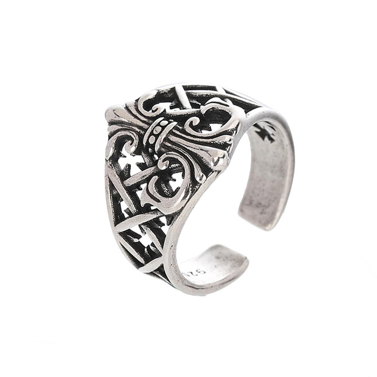 Viking skull jewelry ring. Gjermundbu helmet dead viking warrior north nordic je