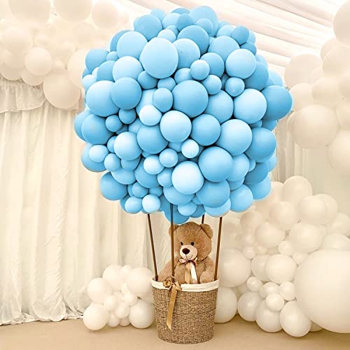 Image of ITAF Blue Pastel Balloons For Birthday /Anniversary /Engagement /Wedding /Baby Shower /Farewell /Any Special Event Theme Party Decoration - Pack of 50