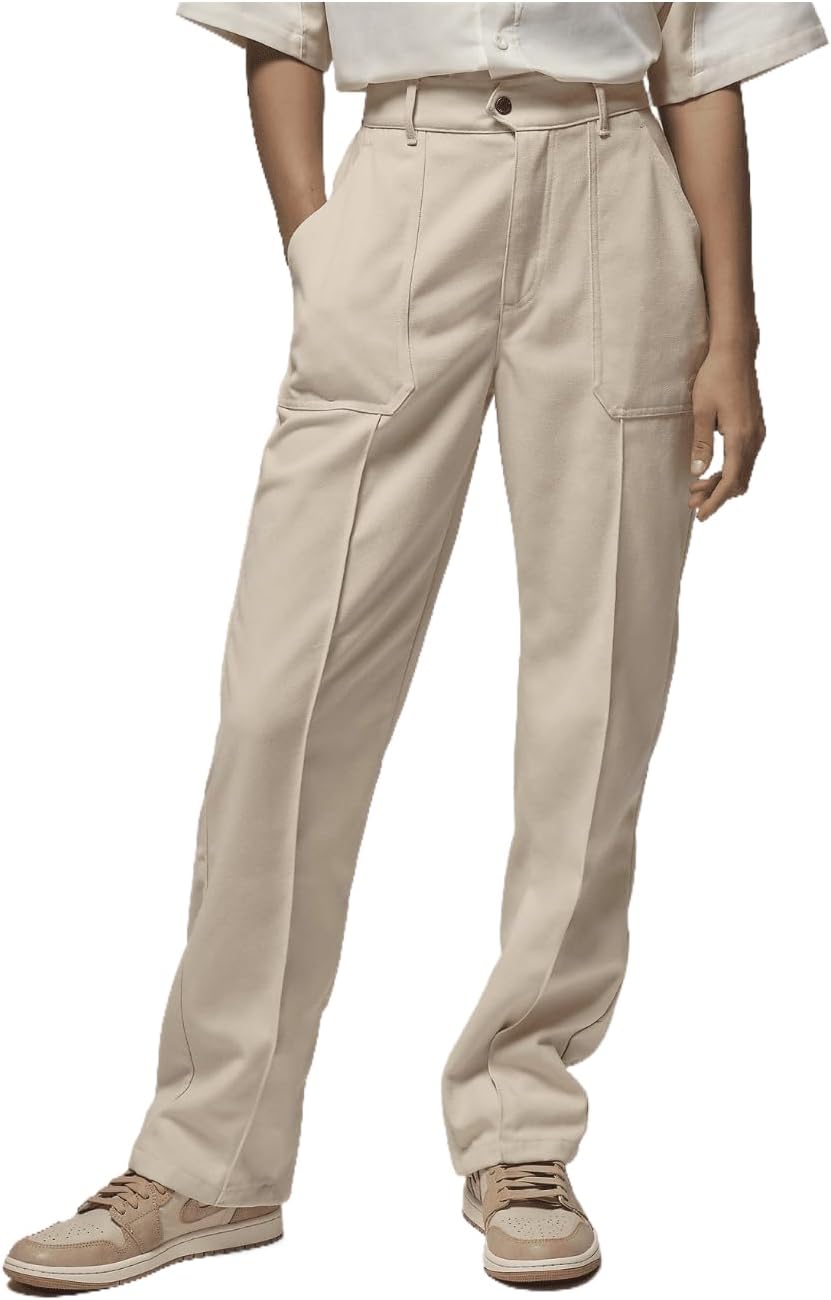 Jordan Women's Woven Pants (FN5446-203, Legend Light Brown) Size Medium