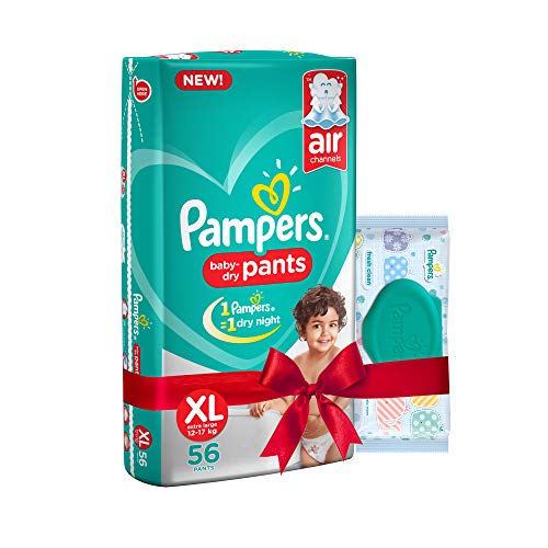 pampers xl 56 flipkart