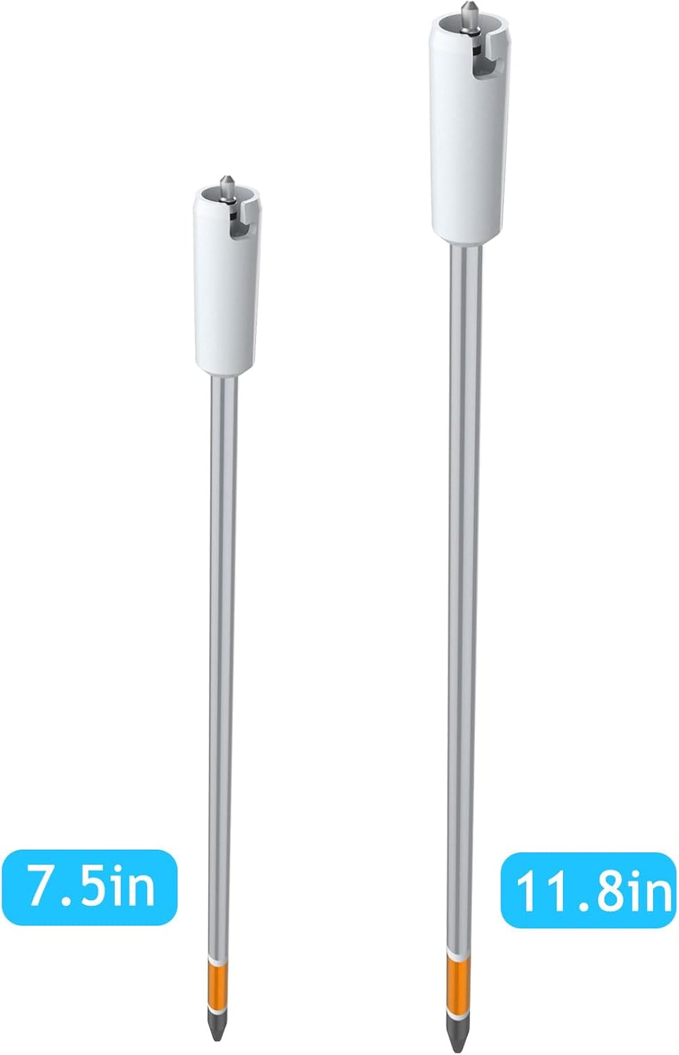 Long Probe Soil Moisture Meter, 7-in-1 Soil PH Tester/Soil Moisture/Fertility with 2 Types Probes, LCD Display Air Temp/Air Humidity/Sunlight Intensity/BGR Spectral for Plants Garden, Lawn,Indoor Outd