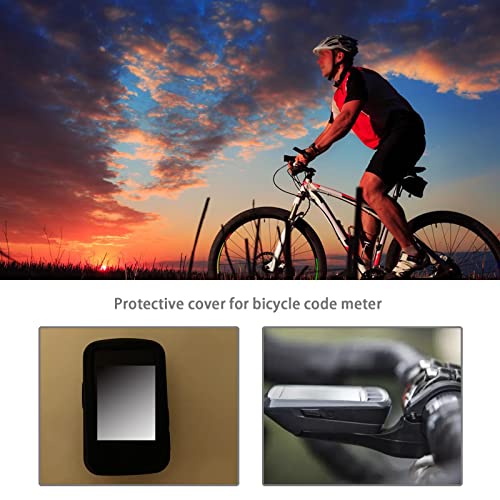 Funda de silicona para Wahoo Elemnt Bolt V2 con protector de pantalla negro 2