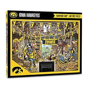 YouTheFan NCAA Iowa Hawkeyes Barnyard Fans 500pc Puzzle
