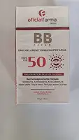 OFICIALDERMA BB Cream com Proteção Solar FPS 50, Base Tonalizante Hidratante, Ácido Hialurônico, Toque Seco, Natural, 60g