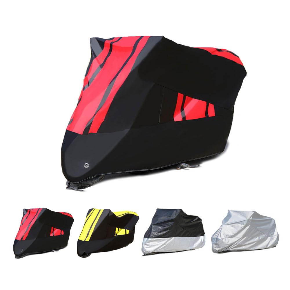 Pokrowce na motocykl, pokrowiec na motocykl, do 125-501 TE/TE i/FE/TX/FX, wodoodporny, przeciwpyłowy, UV, do wewnątrz, na zewnątrz, akcesoria ochronne, czarno-czerwony