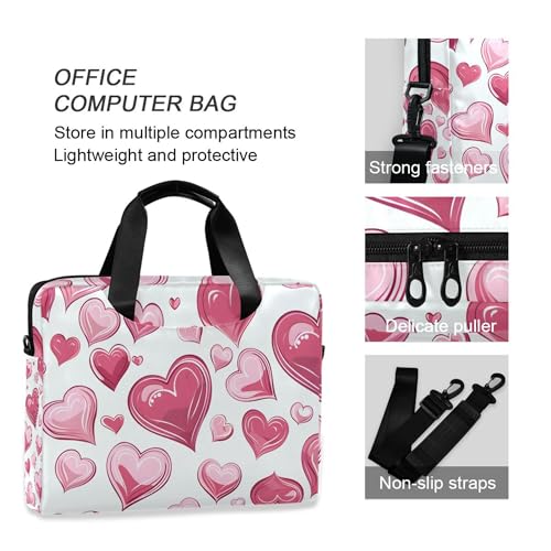 Funda para portátil ALAZA Pink Heart 13-15.6 pulg miniatura 5