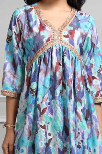 Image of DHRUVI TRENDZ Cotton Blend Kurta Set For Women | Kurta Set | Kurta Set For Women | Festive Kurta Set For Women | Regular Fit Kurta Set For Women