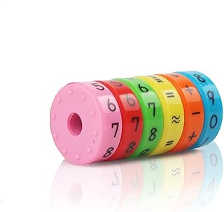 Magnetic Arithmetic Learning Toys Math Games Math Resources Children Number Games Number Blocks Magnet Toys for Kids Children Gifts, Cylinder Magnetic Math Toy