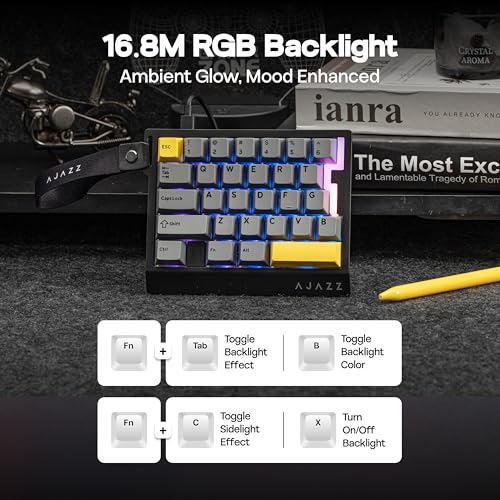 Image of MechLands AJAZZ AK029 One Handed Gaming Keyboard, 8Khz Polling, 29 Keys Rapid Fast Wired Keyboard, SOCD & DKS, Magnetic Switch, Adjustable Actuation, RGB Backlits, Aluminum Plate (Black)