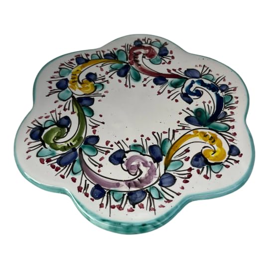 Ceramic Trivet | Hand Painted Trivet | Ceramic Pot Holder | Made in Italy Pottery eramic Trivet - Trivet with Italian Landscape for Hot Dishes, Pottery from the AmalfiCoast, Ceramic Cutting Board, Pot