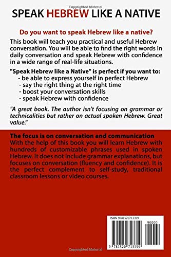 Speak Hebrew like a Native: A Practical Phrasebook for Everyday Situations (Learn Hebrew) - Image 2