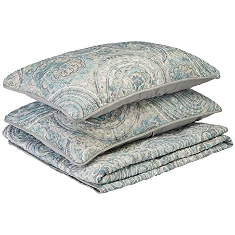 Comfort Spaces Kashmir Paisley Quilt Set Cover