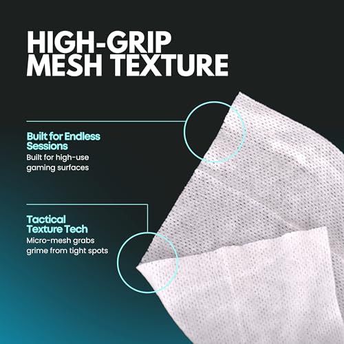 Gaming Peripheral Wipes, Keyboard Cleaner & Electronic Wipes, Safe for Controllers, Keyboards, Laptops, PCs & Mice – Alcohol-Free, Unscented, Paraben-Free, Cleaning Wipes - 50 Pack - Image 4
