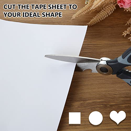 Qtlcohd 40Pcs Double Sided Tape Sheets 8.3 X 11.5 Inch Adhesive Paper Sheets White A4 Size Strong Sticky Tape For Diy Arts Crafts, Photo Albums, Card Making, Gift Wrapping, Home Decoration #TOP5