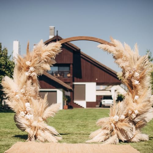 Pampa artificielle orange pour mariage chic | Lot de 7 grandes herbes PATIKIL de 96 cm