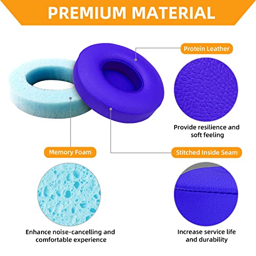 YOCOWOCO Replacement Ear Pads Cushions for Beats Solo 2 Wireless/Solo 3 Wireless On-Ear Headphone - Image 4