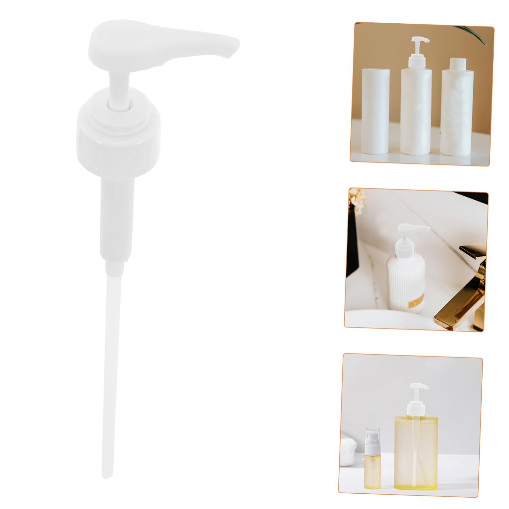 ABOOFAN 5 Sätze Flaschenpumpen Lotion Waschen Shampoo-Conditioner-körperwaschspender Schäumend Ersatz Pumpen Für Seifenspender Dosierpumpe Pumpspender Für Flaschen Plastik Weiß 2 Stück * 5